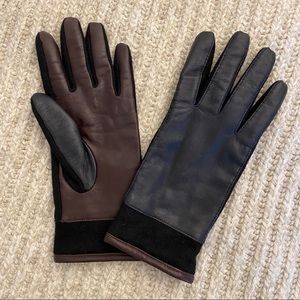 COS Cashmere Lined Leather Gloves, XS/S